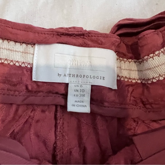 Anthropologie jacquard trouser pants - Picture 2 of 2